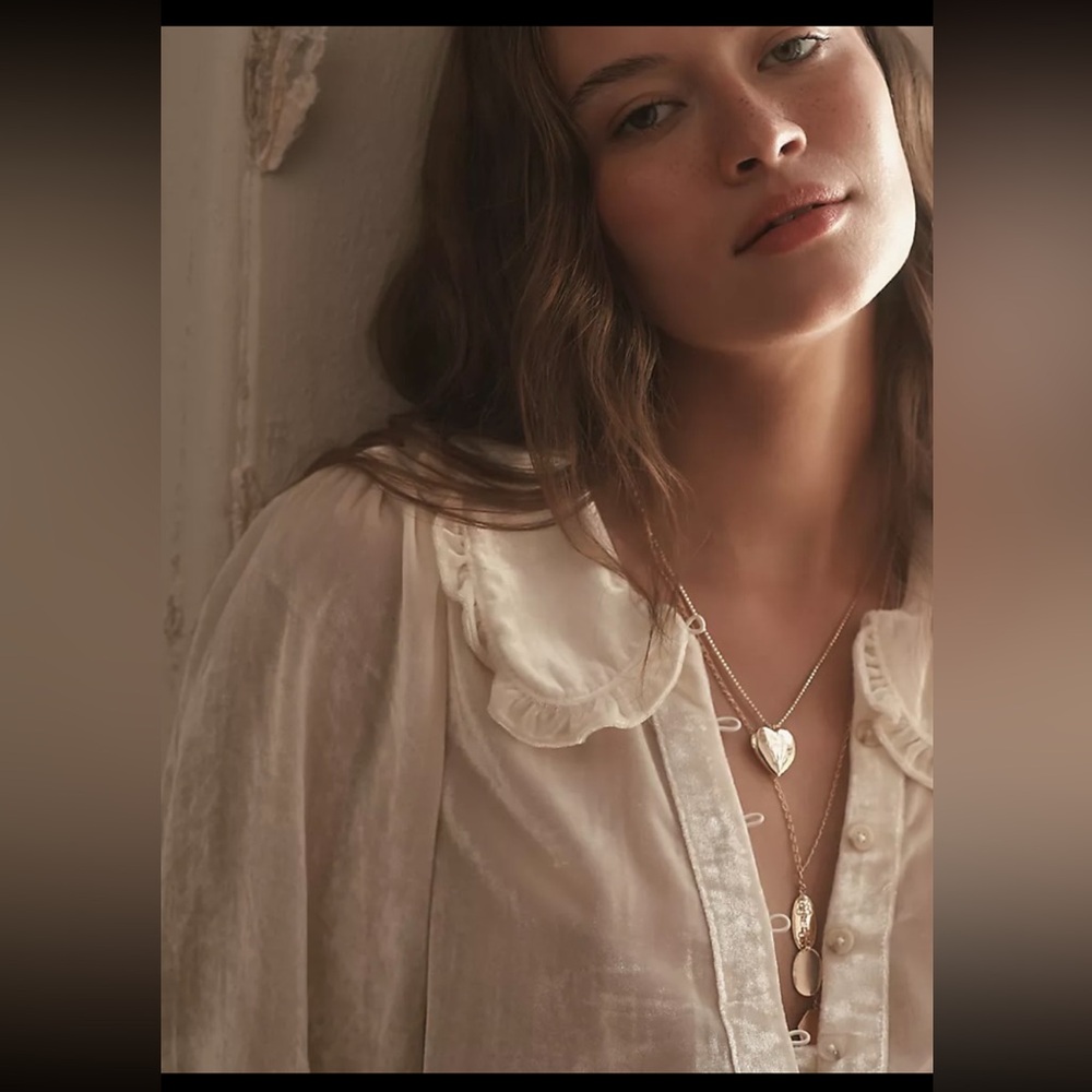 Anthropology Collared Button Down Front. Long-Sle… - image 2